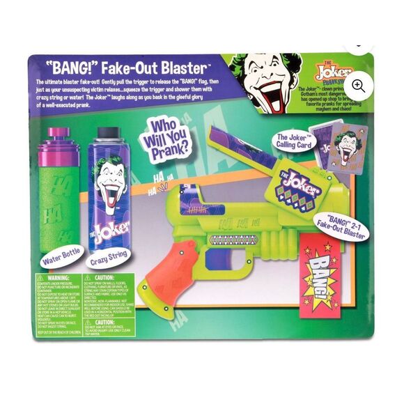 DC The Joker Prank Shop 2020 BANG 2-in-1‎ Fake Out Blaster NEW - Picture 3 of 5